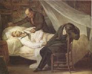 Ary Scheffer The Death of Gericault (26 January 1824) (mk05) USA oil painting artist